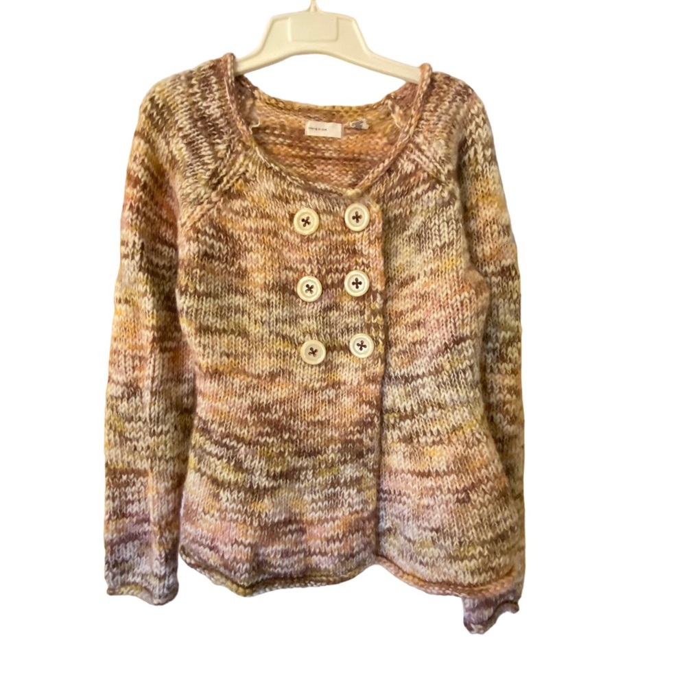 Anthropologie wool/acrylic size Medium cardigan style sweater